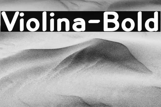 Violina-Bold Font examples