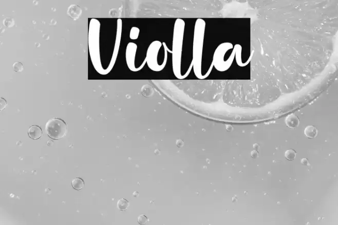 Violla Font examples
