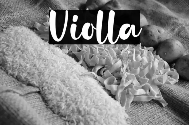 Violla Font examples