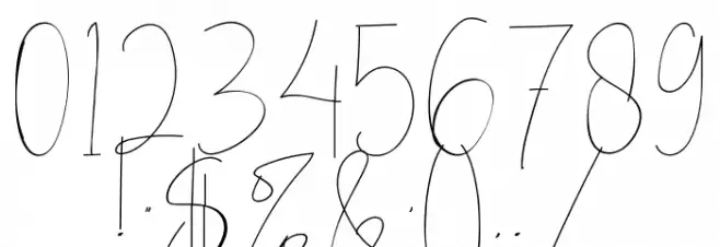 Viollet Signatture Font OTHER CHARS