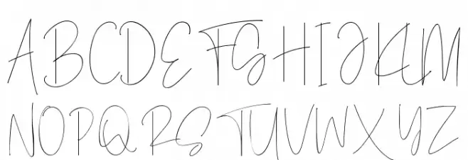 Viollet Signatture Schriftart Groß