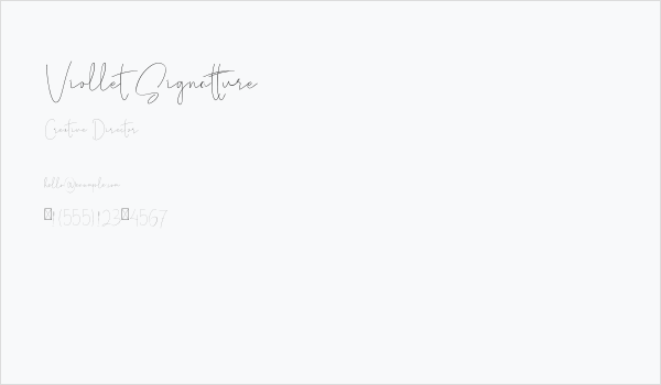 Viollet Signatture Business Card