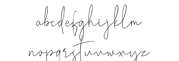 Viollet Signatture Font LOWERCASE