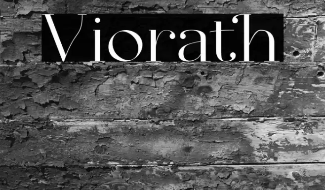 Viorath Font examples