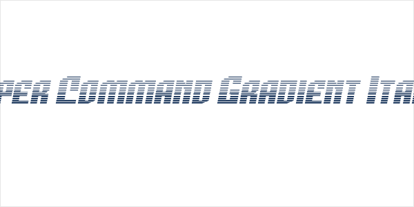 Viper Command Gradient Italic Logo
