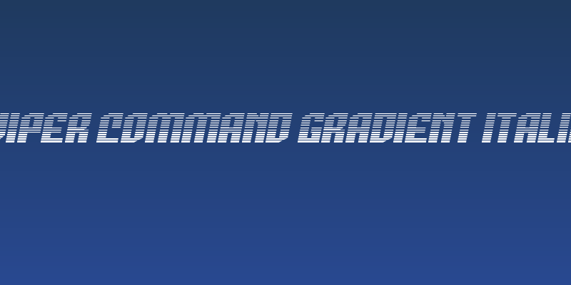 Viper Command Gradient Italic Social Header