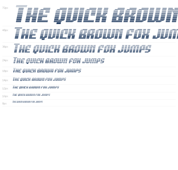 Viper Command Gradient Italic Waterfall