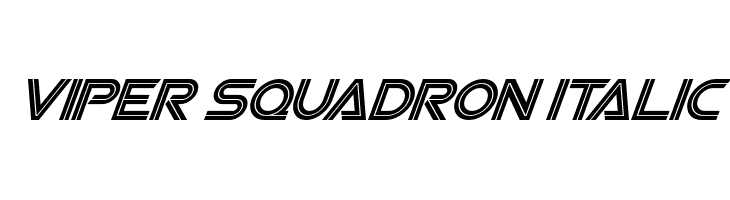 Viper Squadron Italic  les polices de caractères gratuit tlcharger
