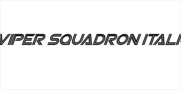 Viper Squadron Italic Logo