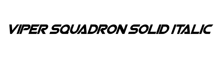 Viper Squadron Solid Italic  baixar fontes gratis