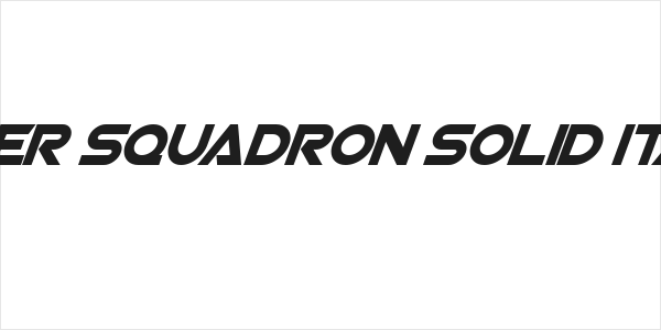 Viper Squadron Solid Italic Logo