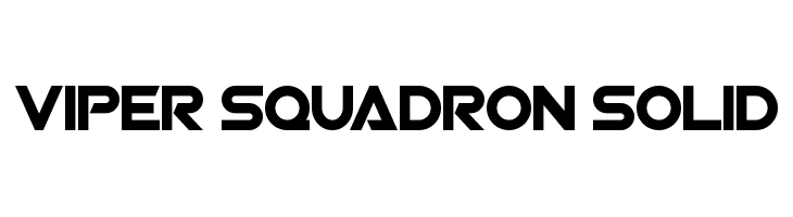 Viper Squadron Solid Font