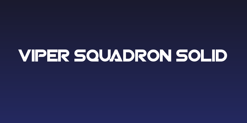 Viper Squadron Solid Social Header