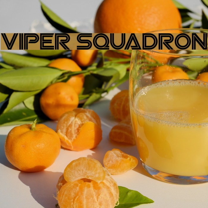 Viper Squadron Font examples