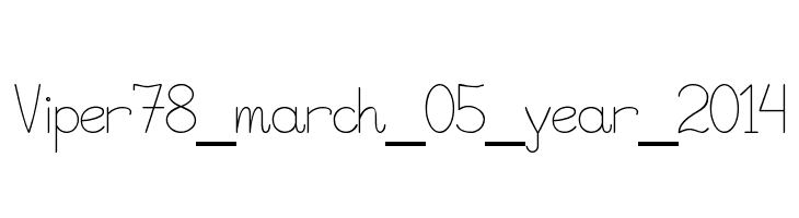 Viper78_march_05_year_2014  font caratteri gratis