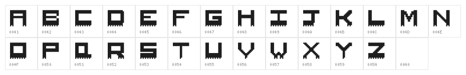 ViperSpikes Character Map