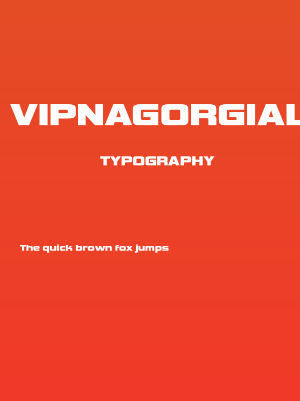 VipnagorgiallaRg-Bold Poster