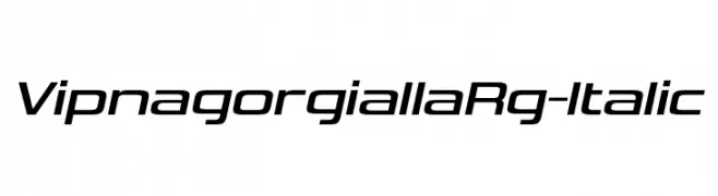 VipnagorgiallaRg-Italic  Frei Schriftart Herunterladen