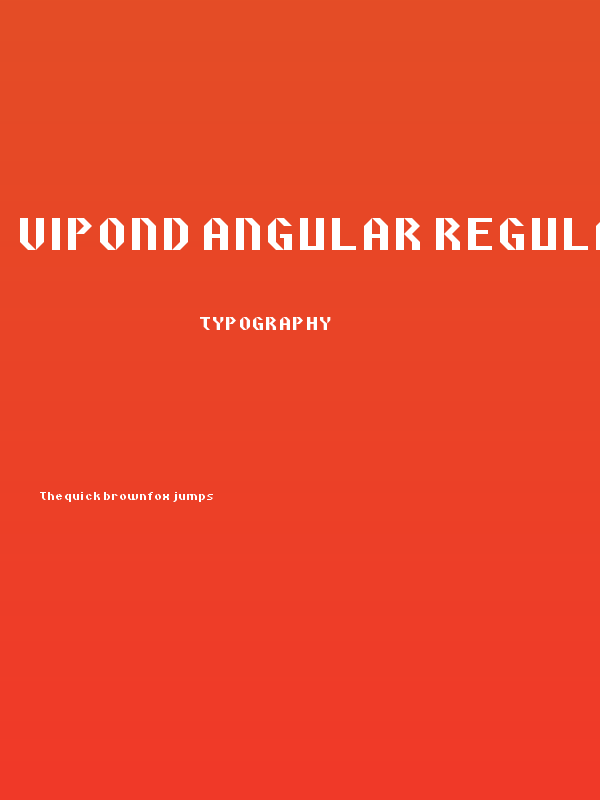 Vipond Angular Regular Poster