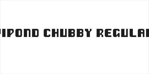 Vipond Chubby Regular Logo