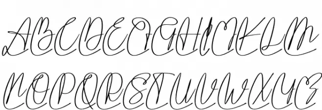 Vippa Willette Schriftart Groß