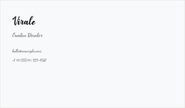 Virale Business Card