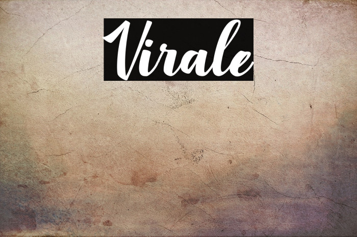 Virale Font examples