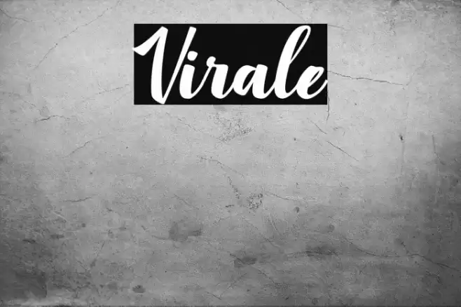 Virale Font examples