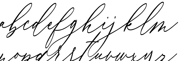 Virandia Font LOWERCASE