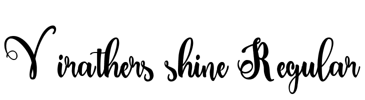 Virathers shine Regular  नि: शुल्क फ़ॉन्ट्स डाउनलोड