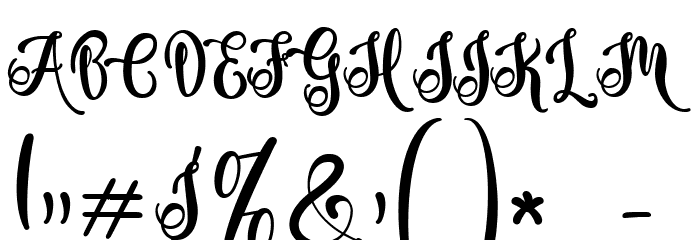 Virathers shine Regular Font OTHER CHARS