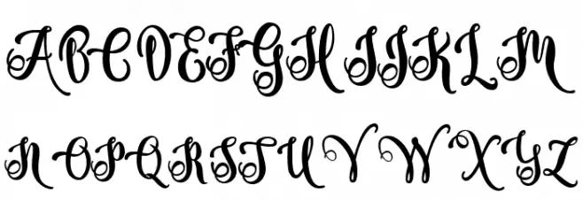 Virathers shine Regular Schriftart Groß