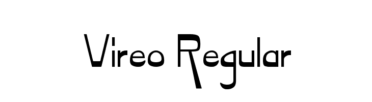 Vireo Regular  Frei Schriftart Herunterladen