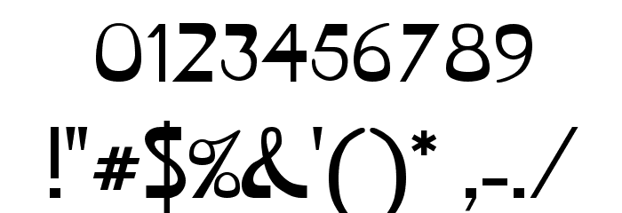 Vireo Regular Font OTHER CHARS