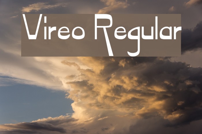 Vireo Regular Font examples