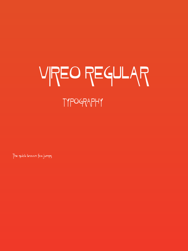 Vireo Regular Poster