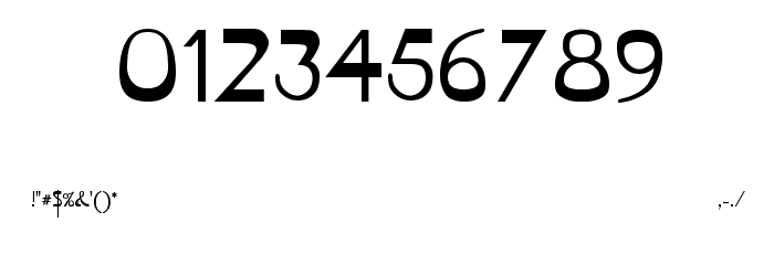 VireoFont-Normal Font OTHER CHARS