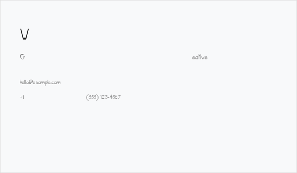 VireoFont-Normal Business Card