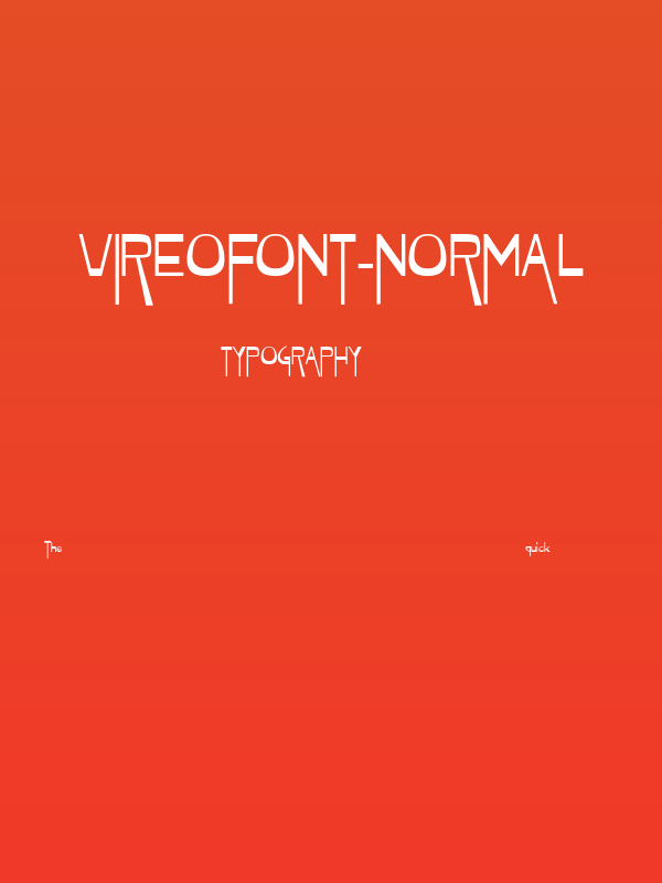 VireoFont-Normal Poster
