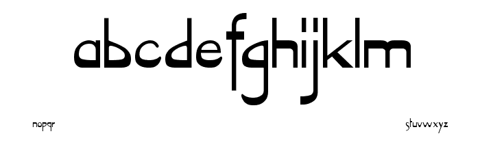 VireoFont-Normal Font LOWERCASE