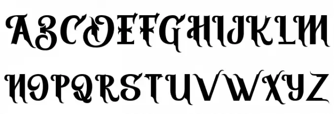 Vires Gollem Шрифта ВЕРХНИЙ