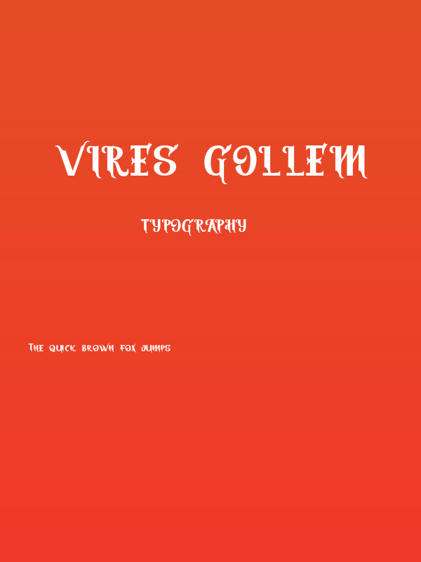 Vires Gollem Poster