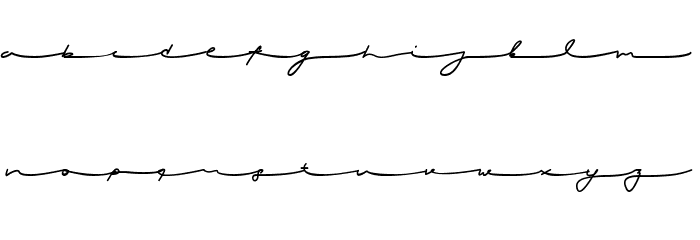 Virghie Font LOWERCASE