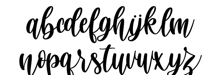 Virgi Ella Font LOWERCASE