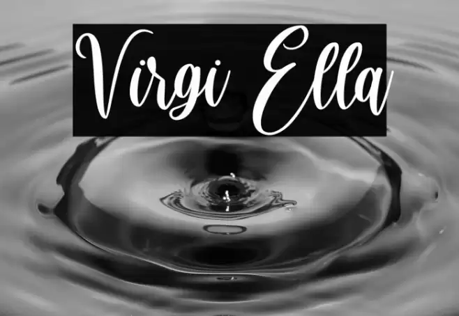 Virgi Ella Font examples
