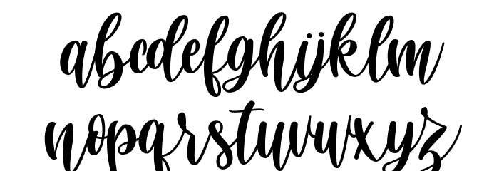 Virgi Ella Font LOWERCASE