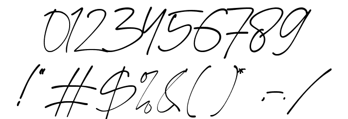 Virgi Theory Font OTHER CHARS