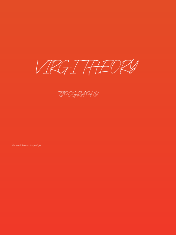 Virgi Theory Poster