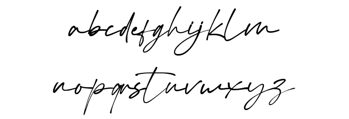 Virgi Theory Font LOWERCASE