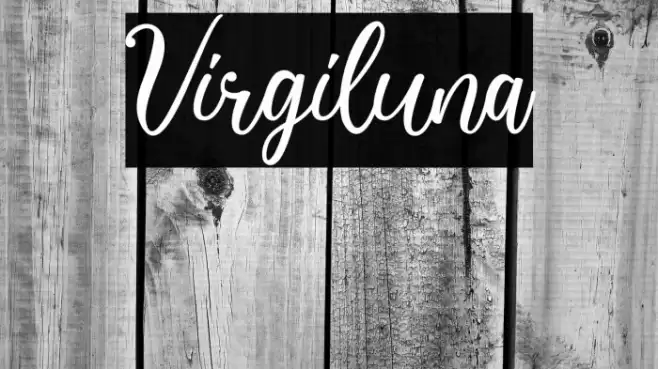 Virgiluna Font examples